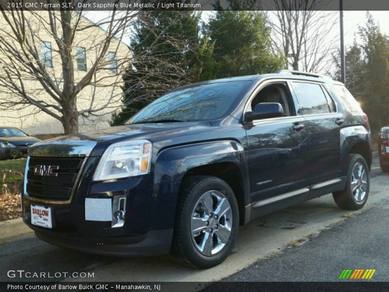 Dark Sapphire Blue Metallic / Light Titanium 2015 GMC Terrain SLT