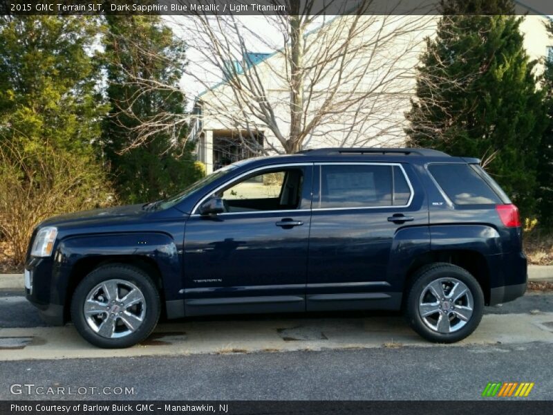 Dark Sapphire Blue Metallic / Light Titanium 2015 GMC Terrain SLT