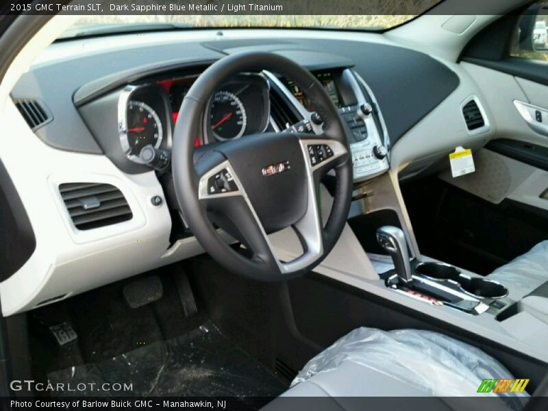 Dark Sapphire Blue Metallic / Light Titanium 2015 GMC Terrain SLT