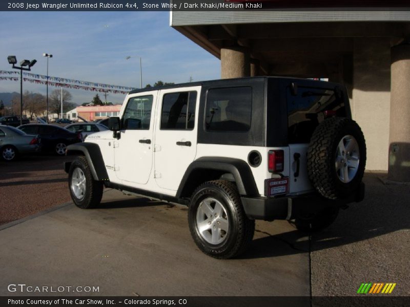 Stone White / Dark Khaki/Medium Khaki 2008 Jeep Wrangler Unlimited Rubicon 4x4