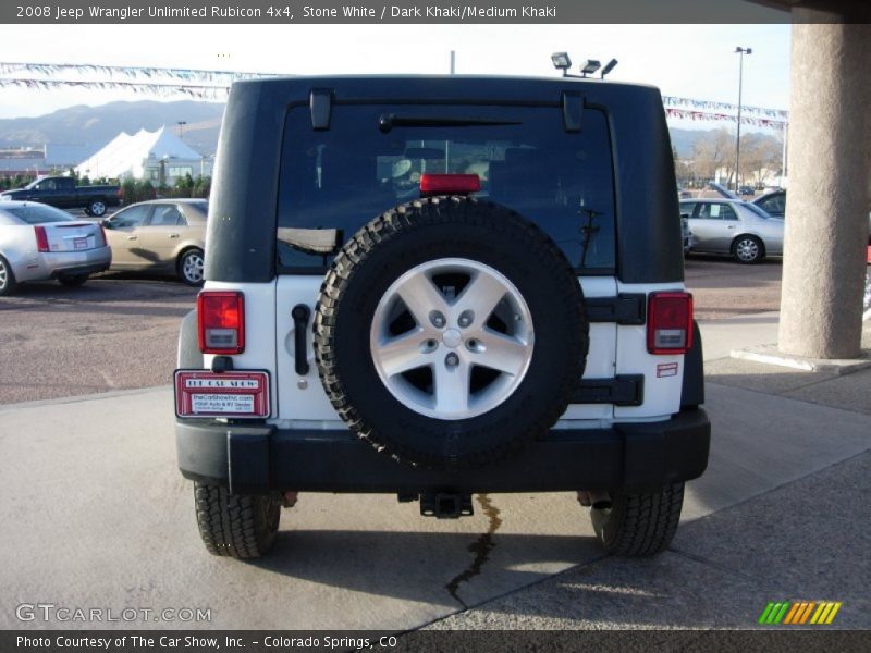 Stone White / Dark Khaki/Medium Khaki 2008 Jeep Wrangler Unlimited Rubicon 4x4