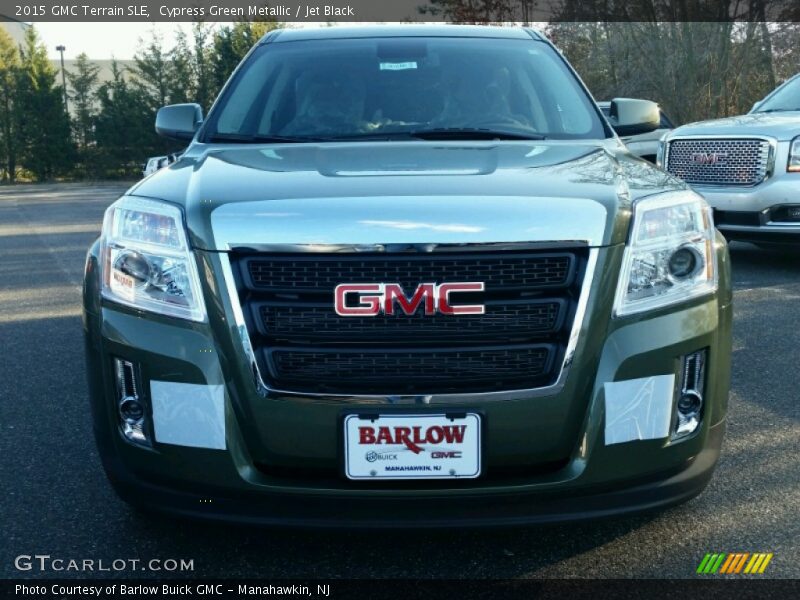 Cypress Green Metallic / Jet Black 2015 GMC Terrain SLE