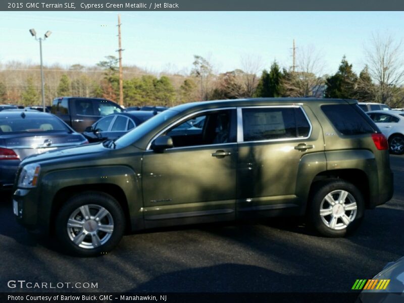 Cypress Green Metallic / Jet Black 2015 GMC Terrain SLE