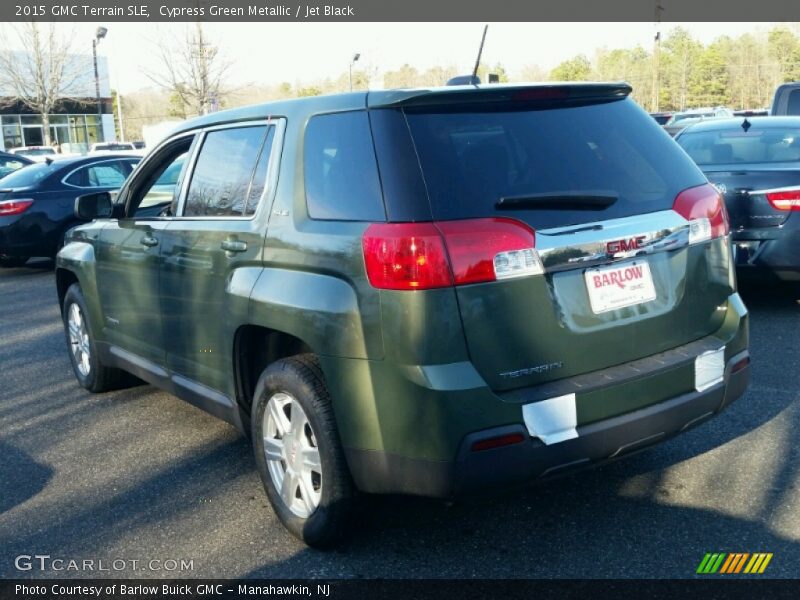 Cypress Green Metallic / Jet Black 2015 GMC Terrain SLE