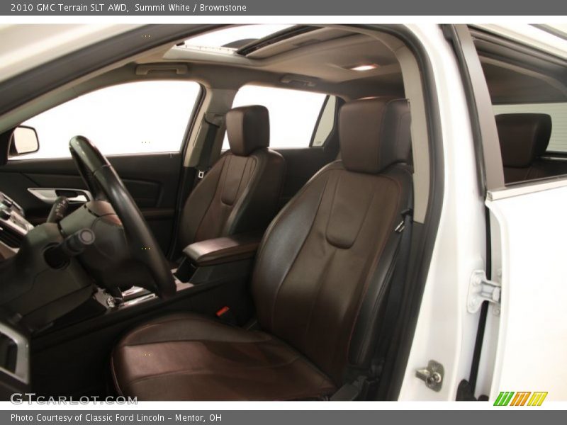 Front Seat of 2010 Terrain SLT AWD
