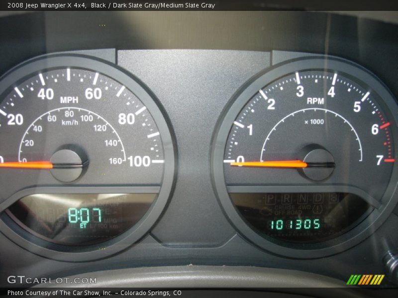 Black / Dark Slate Gray/Medium Slate Gray 2008 Jeep Wrangler X 4x4