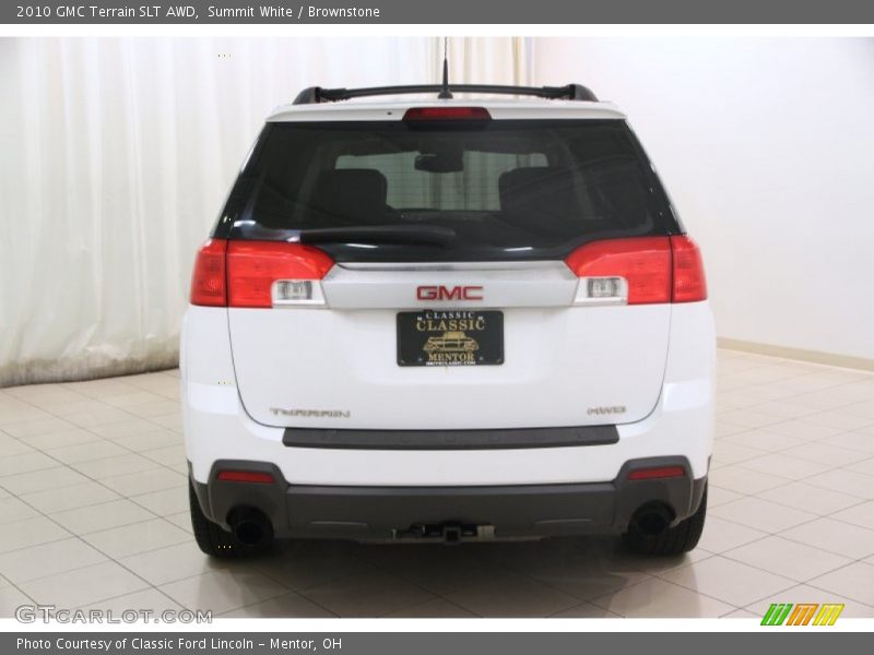 Summit White / Brownstone 2010 GMC Terrain SLT AWD