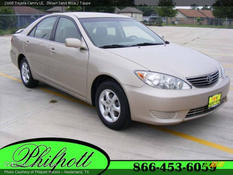 Desert Sand Mica / Taupe 2006 Toyota Camry LE