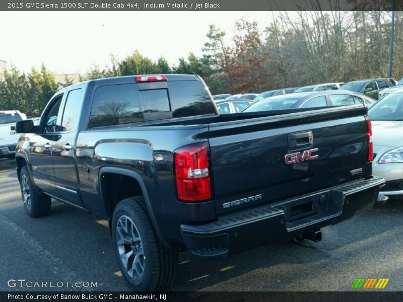 Iridium Metallic / Jet Black 2015 GMC Sierra 1500 SLT Double Cab 4x4