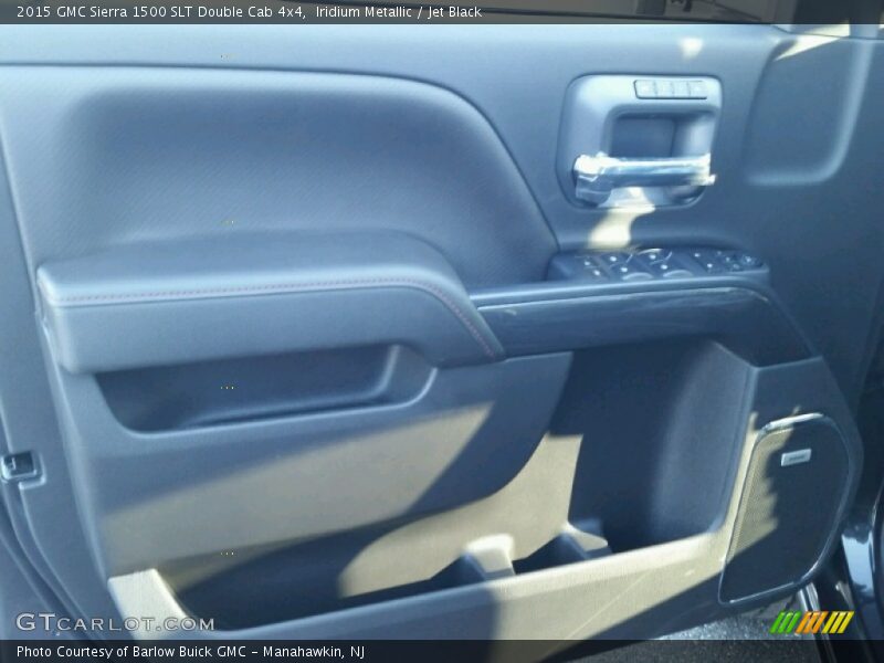 Iridium Metallic / Jet Black 2015 GMC Sierra 1500 SLT Double Cab 4x4