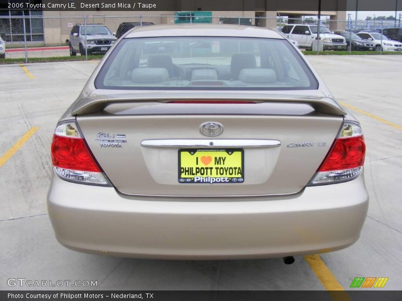 Desert Sand Mica / Taupe 2006 Toyota Camry LE
