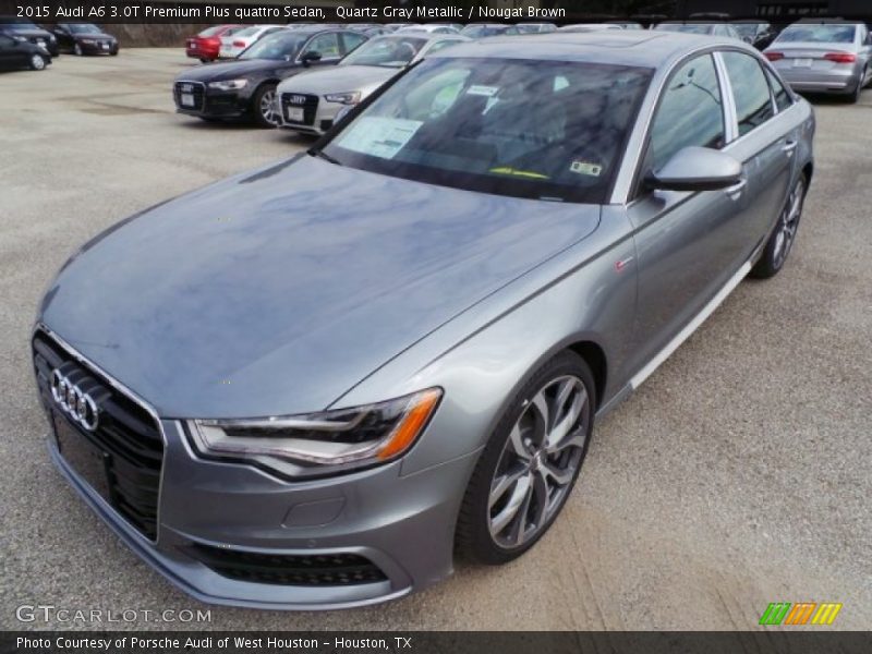 Quartz Gray Metallic / Nougat Brown 2015 Audi A6 3.0T Premium Plus quattro Sedan