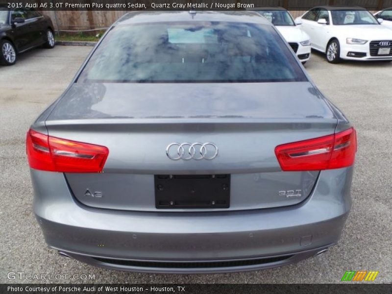 Quartz Gray Metallic / Nougat Brown 2015 Audi A6 3.0T Premium Plus quattro Sedan