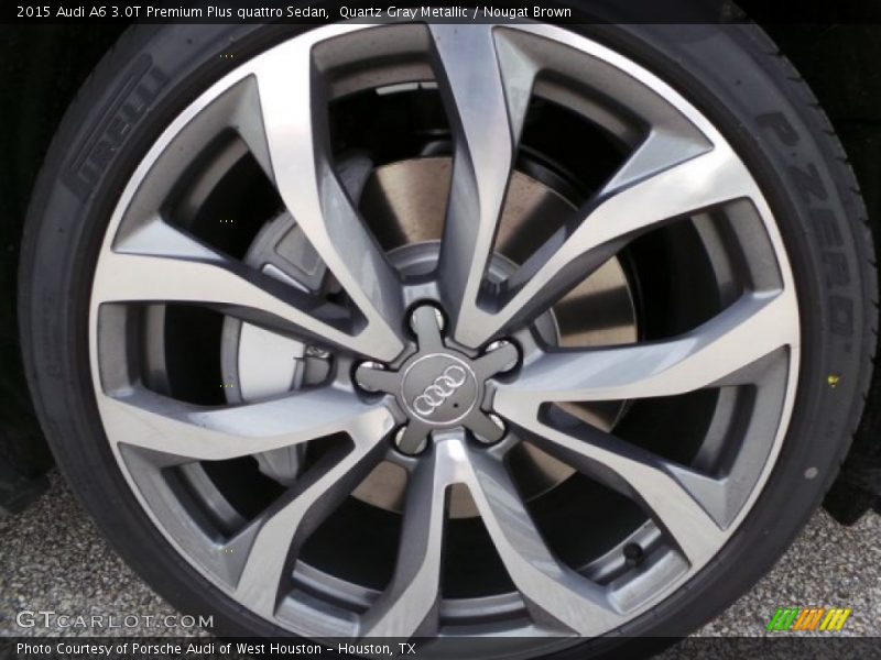 Quartz Gray Metallic / Nougat Brown 2015 Audi A6 3.0T Premium Plus quattro Sedan