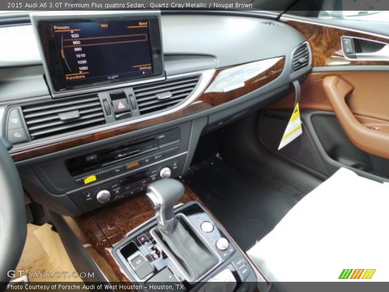 Quartz Gray Metallic / Nougat Brown 2015 Audi A6 3.0T Premium Plus quattro Sedan