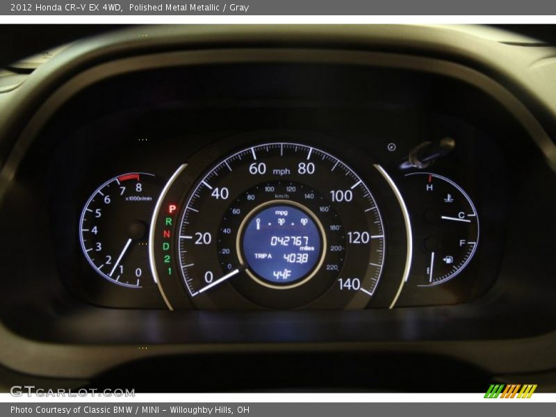 Polished Metal Metallic / Gray 2012 Honda CR-V EX 4WD