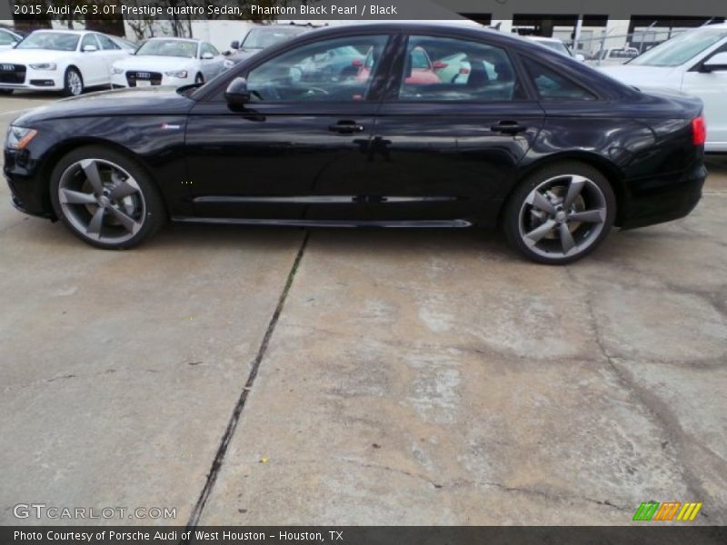 Phantom Black Pearl / Black 2015 Audi A6 3.0T Prestige quattro Sedan