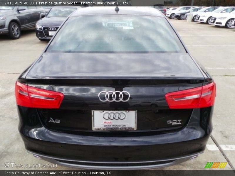 Phantom Black Pearl / Black 2015 Audi A6 3.0T Prestige quattro Sedan