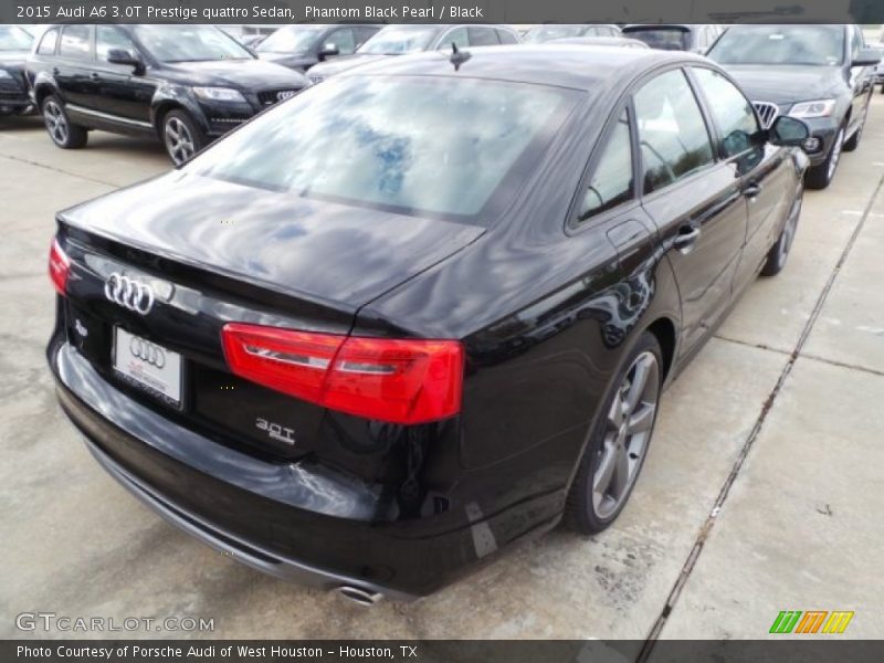 Phantom Black Pearl / Black 2015 Audi A6 3.0T Prestige quattro Sedan