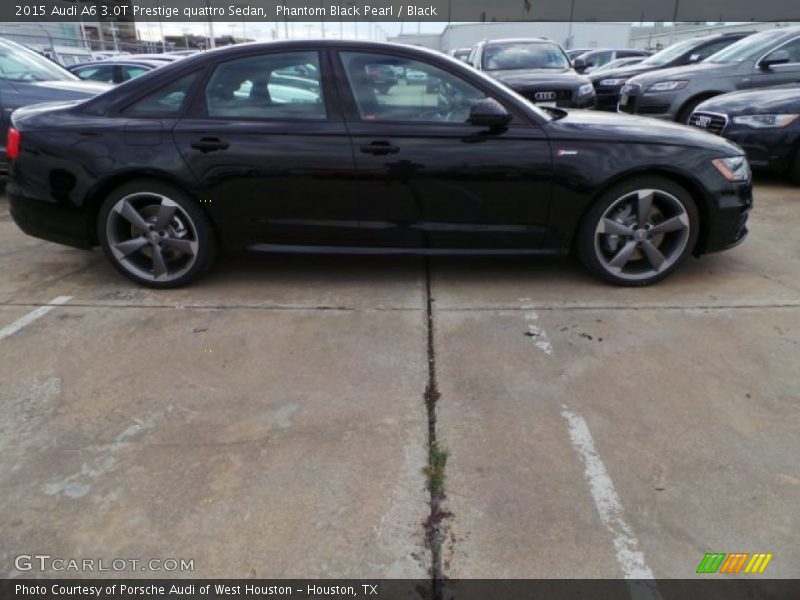 Phantom Black Pearl / Black 2015 Audi A6 3.0T Prestige quattro Sedan