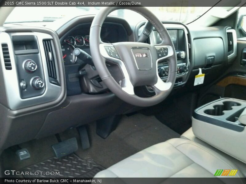 Iridium Metallic / Cocoa/Dune 2015 GMC Sierra 1500 SLT Double Cab 4x4