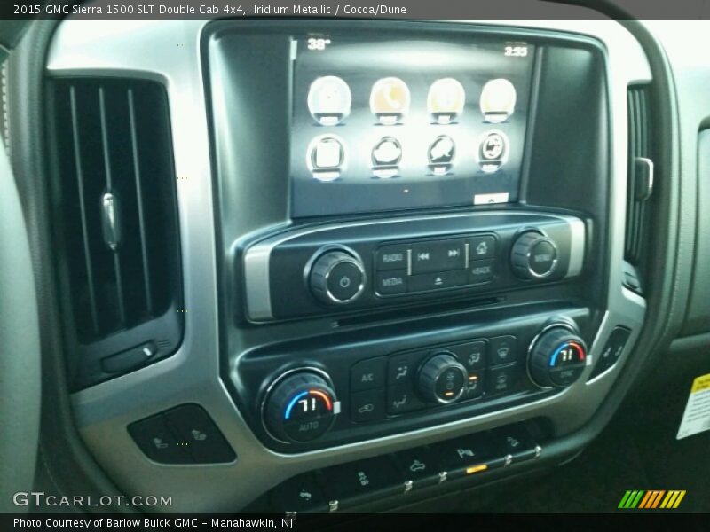 Iridium Metallic / Cocoa/Dune 2015 GMC Sierra 1500 SLT Double Cab 4x4