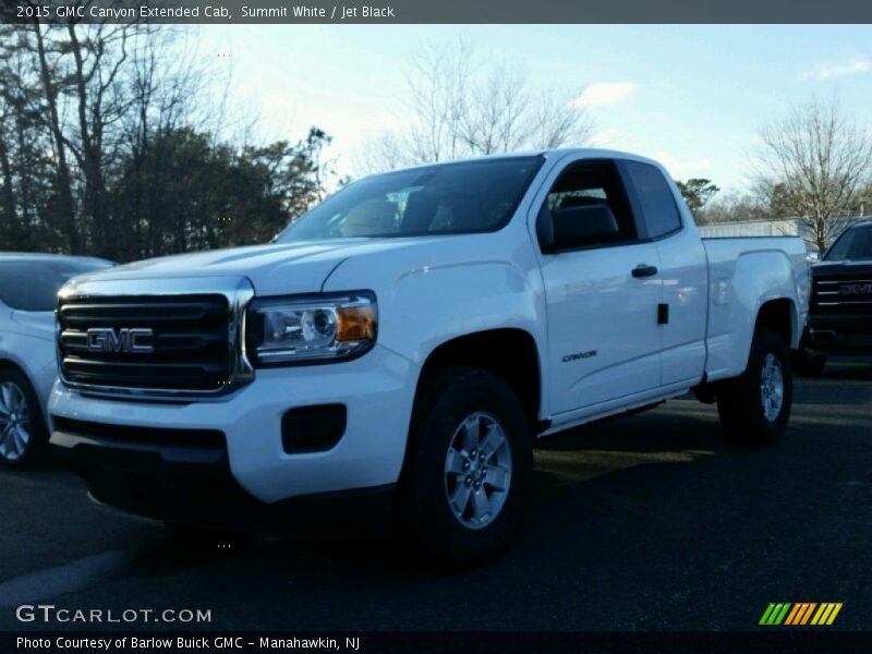 Summit White / Jet Black 2015 GMC Canyon Extended Cab