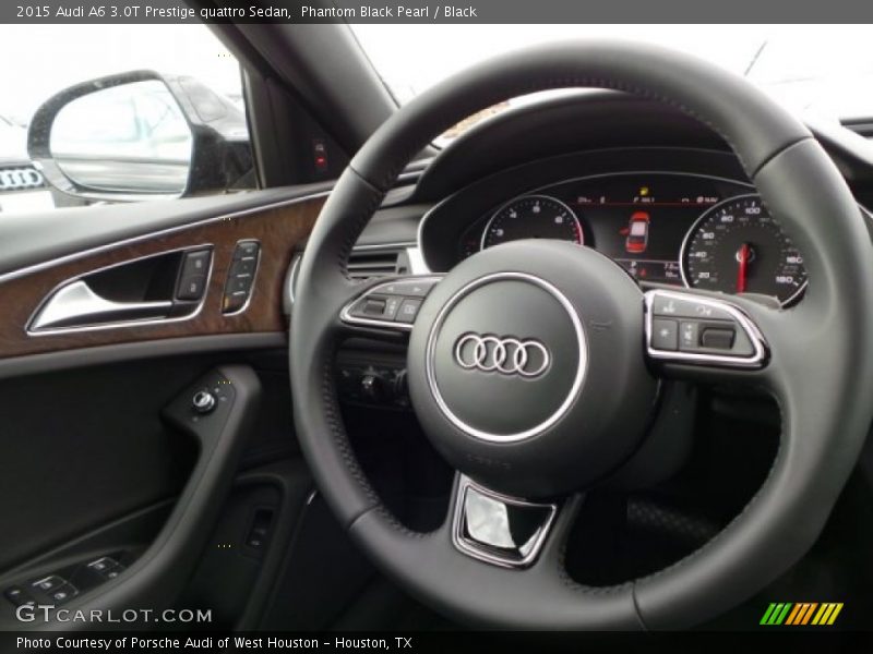 Phantom Black Pearl / Black 2015 Audi A6 3.0T Prestige quattro Sedan