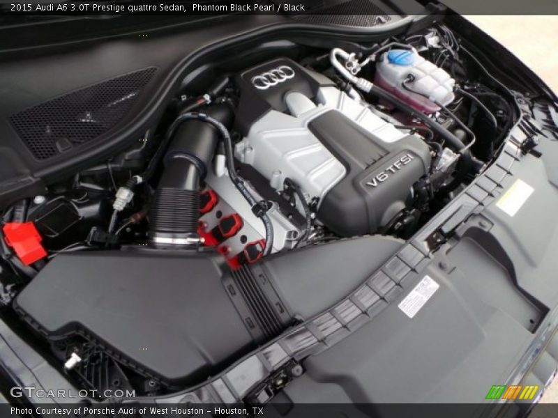 Phantom Black Pearl / Black 2015 Audi A6 3.0T Prestige quattro Sedan