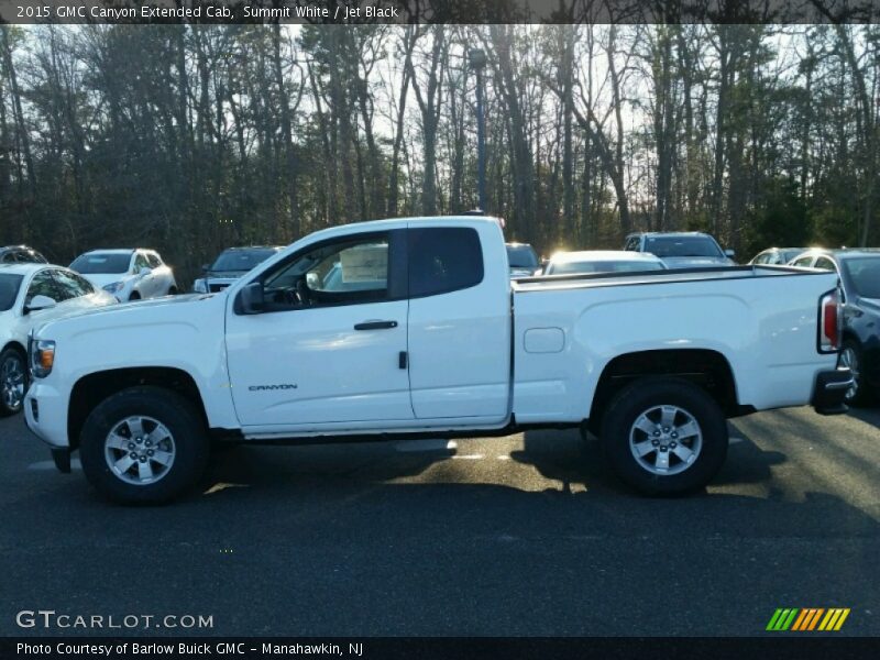 Summit White / Jet Black 2015 GMC Canyon Extended Cab
