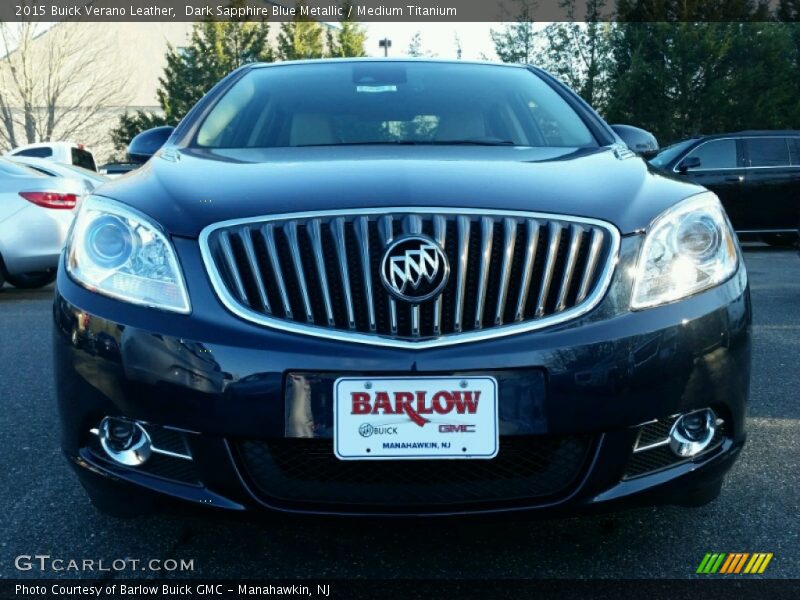 Dark Sapphire Blue Metallic / Medium Titanium 2015 Buick Verano Leather