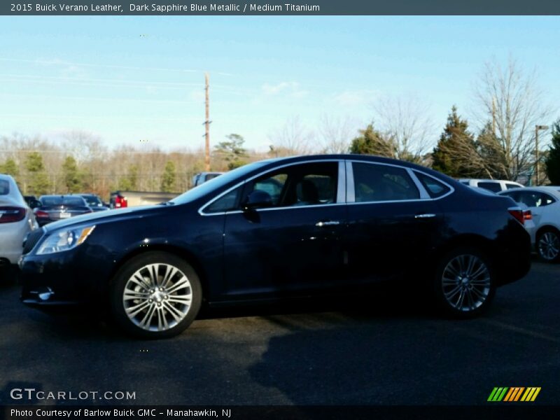 Dark Sapphire Blue Metallic / Medium Titanium 2015 Buick Verano Leather