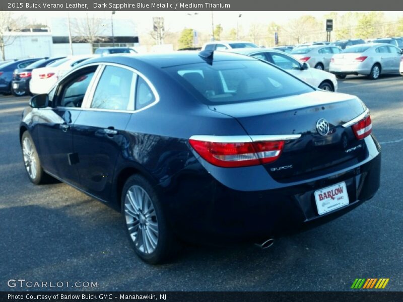 Dark Sapphire Blue Metallic / Medium Titanium 2015 Buick Verano Leather