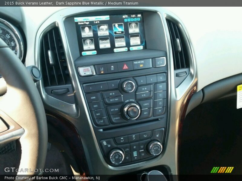 Dark Sapphire Blue Metallic / Medium Titanium 2015 Buick Verano Leather