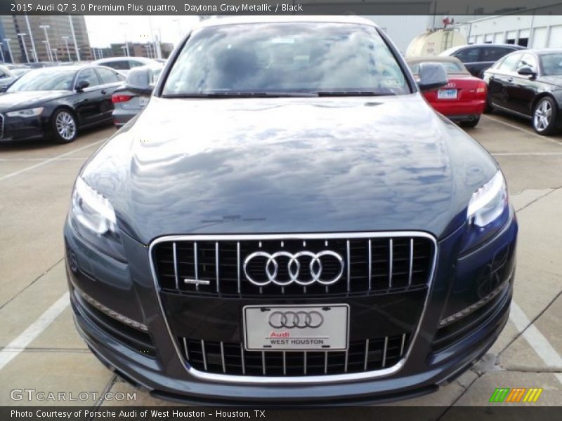 Daytona Gray Metallic / Black 2015 Audi Q7 3.0 Premium Plus quattro