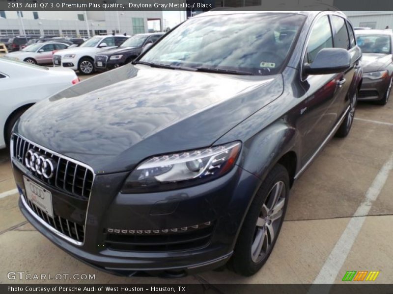 Daytona Gray Metallic / Black 2015 Audi Q7 3.0 Premium Plus quattro