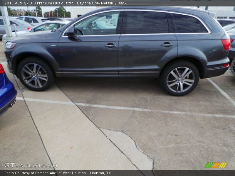 Daytona Gray Metallic / Black 2015 Audi Q7 3.0 Premium Plus quattro