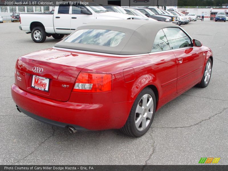 Brilliant Red / Beige 2006 Audi A4 1.8T Cabriolet