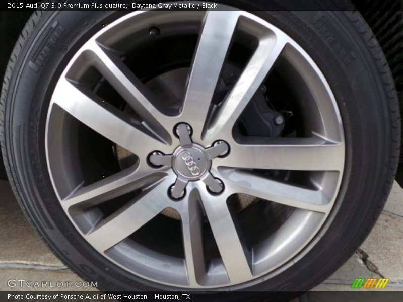 Daytona Gray Metallic / Black 2015 Audi Q7 3.0 Premium Plus quattro