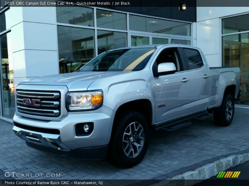 Quicksilver Metallic / Jet Black 2015 GMC Canyon SLE Crew Cab 4x4