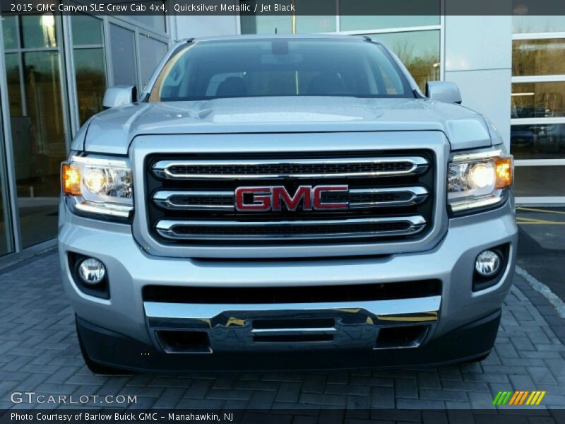 Quicksilver Metallic / Jet Black 2015 GMC Canyon SLE Crew Cab 4x4