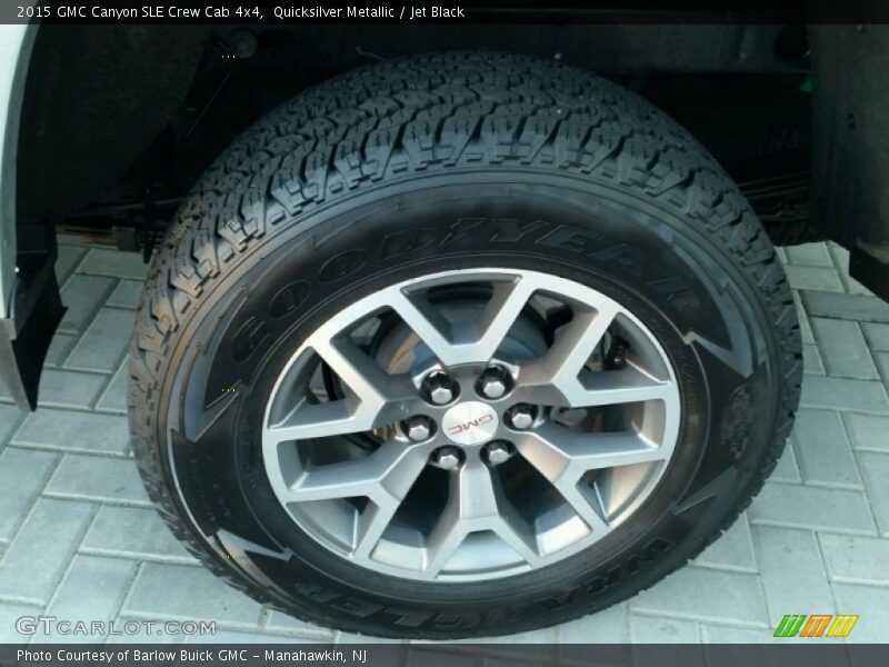 Quicksilver Metallic / Jet Black 2015 GMC Canyon SLE Crew Cab 4x4