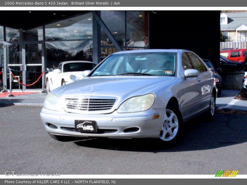 Brilliant Silver Metallic / Ash 2000 Mercedes-Benz S 430 Sedan
