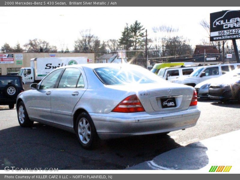 Brilliant Silver Metallic / Ash 2000 Mercedes-Benz S 430 Sedan