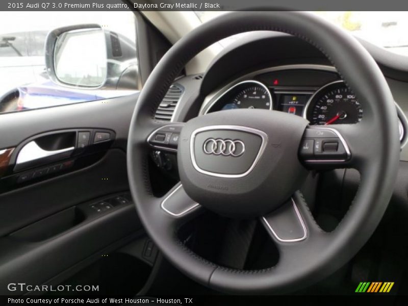Daytona Gray Metallic / Black 2015 Audi Q7 3.0 Premium Plus quattro