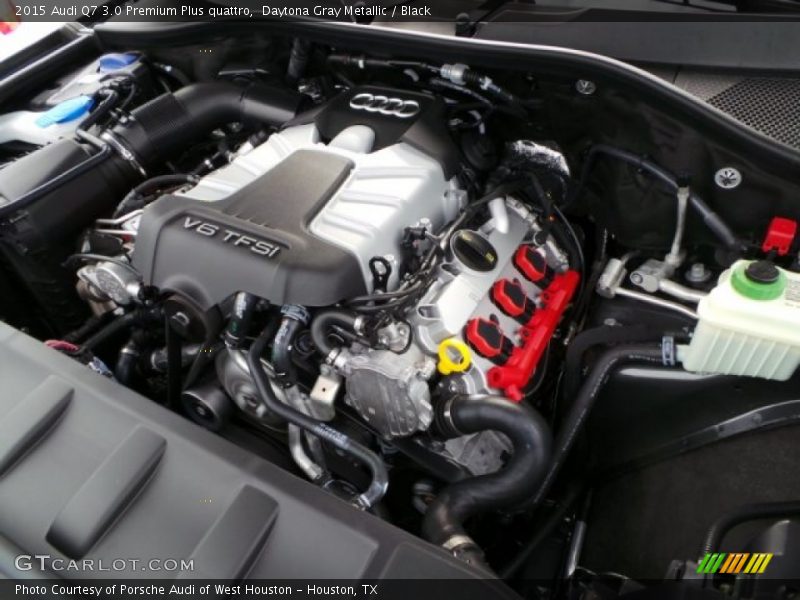 Daytona Gray Metallic / Black 2015 Audi Q7 3.0 Premium Plus quattro