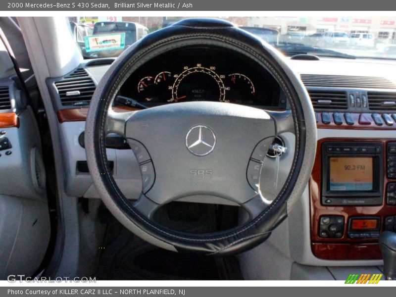 Brilliant Silver Metallic / Ash 2000 Mercedes-Benz S 430 Sedan