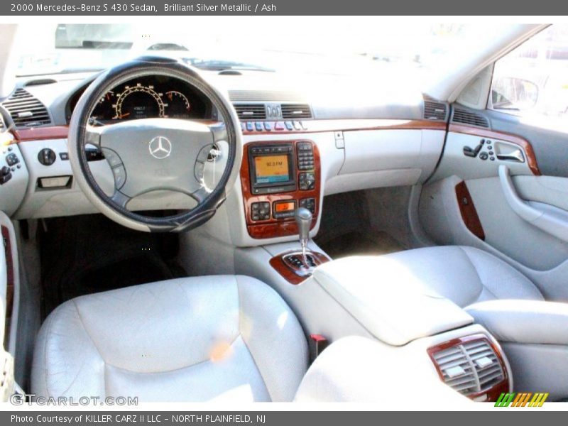 Brilliant Silver Metallic / Ash 2000 Mercedes-Benz S 430 Sedan