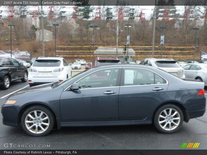 Carbon Gray Pearl / Ebony 2007 Acura TSX Sedan