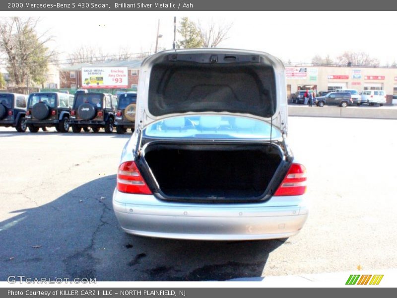 Brilliant Silver Metallic / Ash 2000 Mercedes-Benz S 430 Sedan